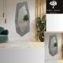 Dekoracyjne lustro na grafitowym antisolu - RADIANT